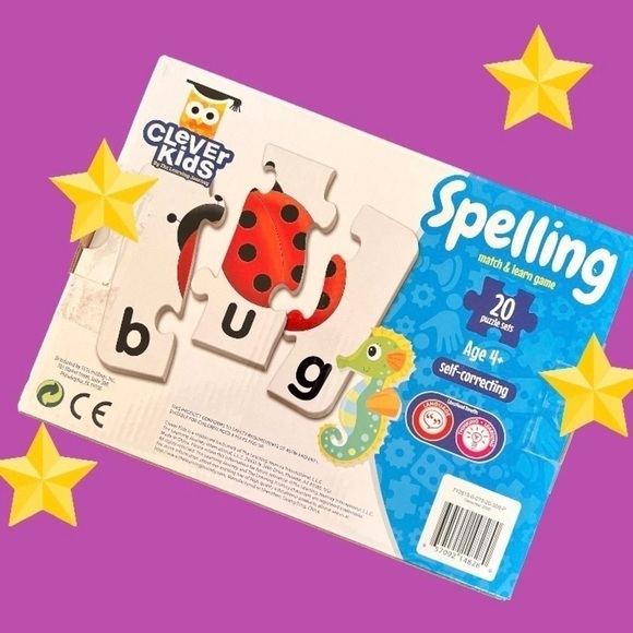 3&4 Letter Spelling Puzzles & Montessori Touch Puzzles for 3-5 yr olds like-new! - Picture 3 of 10